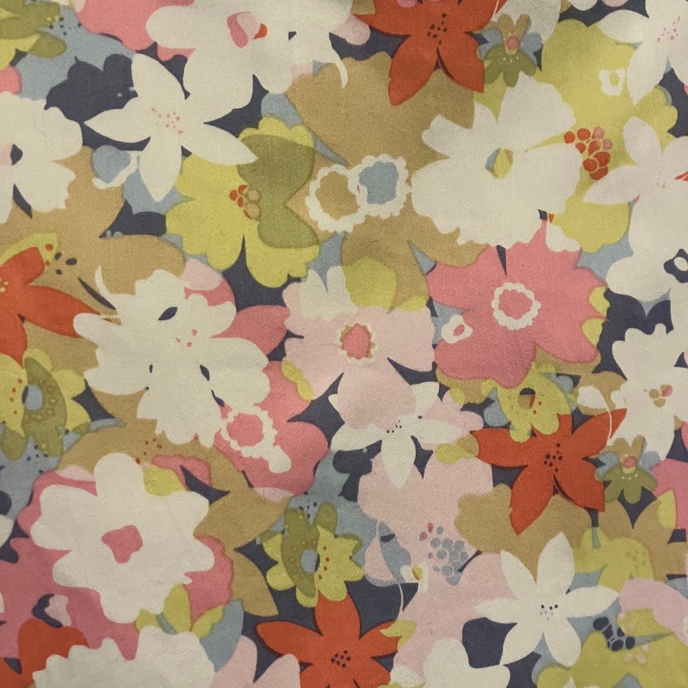 Sigrid Olsen Womens Floral A-Line Skirt Pink Green Ribbon Trim Sz 10 Cottagecore - Picture 4 of 12